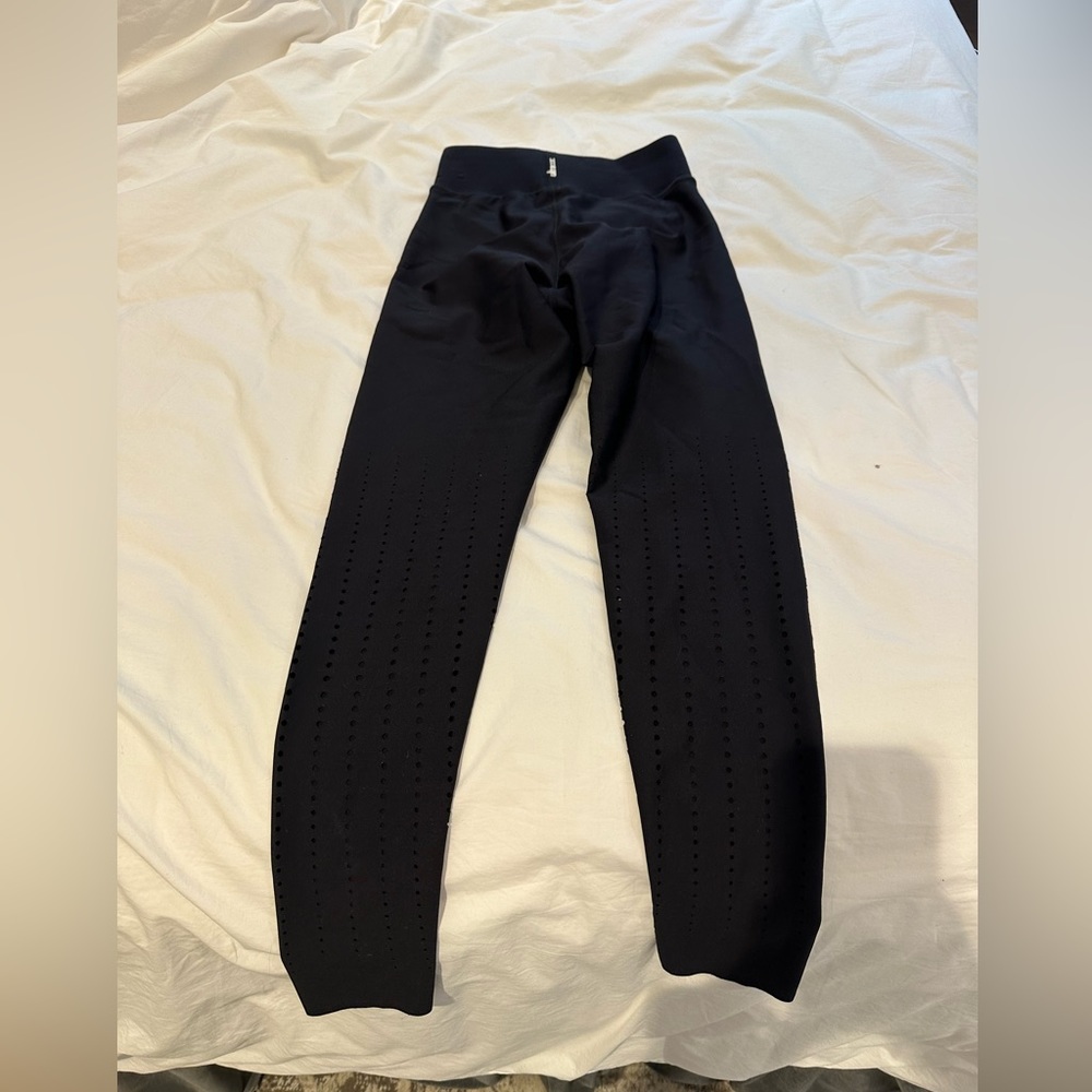 Black perforated Ultracor high waisted leggings